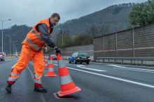 A9 bei Gratkorn: Mega-Stau nach Auffahrunfall im Baustellenbereich