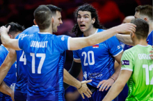 Liga narodov: Slovenija – Turčija 1:1 v nizih (pravkar tretji niz)