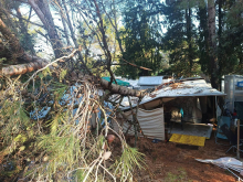 Po vodni trombi Lošinj prizadel še meteocunami, na Krku strela zadela žensko