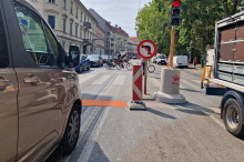 Graz-Linien: „Aufgrund des zunehmenden Staus“ am Glacis weicht Buslinie aus