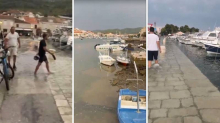UŽIVO Dalmacija na udaru jakog nevremena!  Na Hvaru poplavile ceste,  problemi i na Korčuli...