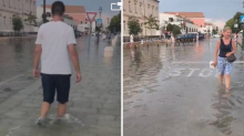 VIDEO Meteotsunami na Hvaru! More preplavilo ulice: 'Na cesti je u sekundi bilo 30 cm mora...'