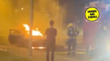VIDEO Buktinja u Buzinu: 'Auto je počeo gorjeti na semaforu, putnici su brzo izišli...'