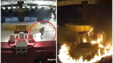 KRUŽI VIDEO Evo kako je vandal palio oltar u Međugorju!