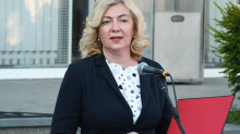 FOTO Dragana Jeckov u Glini: 'Sve je manje onih kojima je ustaški pozdrav sramota'