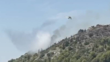 VIDEO Opet planuo vidikovac na brdu Čelinka iznad Draga: 'Jak vjetar rasplamsao je dio žara'