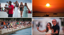 FOTO Ovako je Zadar uživao na praznik: Prepune rive, more, sunce i čarobni zalazak sunca