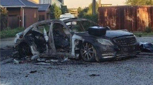VIDEO Bombaški napad na šefa ruskih 'Vampira': Mercedes je izgorio, a njegov vozač poginuo