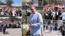 UŽIVO VUČIĆ SE OBRAĆA U PRIJEPOLJU, SAČEKAO GA VELIKI BROJ LJUDI! Odjekuje 