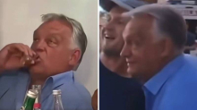 Orban uživa u Srbiji. 'Udara' po rakiji, slika se s ljudima po cesti