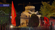 NOVI UDAR NA SVETINJE SPC! Kancelarija za KiM o zastavama tzv. OVK i Albanije na crkvama u Lipljanu: Sramna provokacija unela nemir i revolt