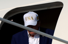 Trump naj bi zaradi grožnje Irana na skrivaj odletel iz Turčije