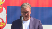 DRUGI DAN POSETE JUGOZAPADU SRBIJE Vučić se obratio narodu u Guči: Tito nije ni upola uradio od onoga što smo mi uradili (VIDEO)