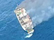 Bali ferry erupts in flames sparking dramatic rescue operation - with two Australians among those on board