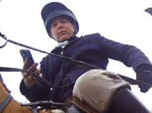 Female fox hunter used mobile phone to assault saboteur before knocking her over with horse, court hears