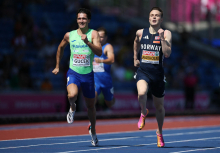 Guček z novim državnim rekordom s tretjim časom v petkov finale