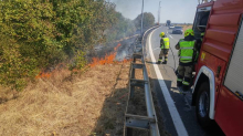VIDEO Izbio požar na A3 u blizini Lučkog, vatrogasci na terenu...