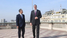 VUČIĆ I LI MING NA GRADILIŠTU EKSPO 2027: Predsednik Srbije i ambasador NR Kine obilaze radove (VIDEO)