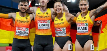 Leichtathletik-EM in Birmingham: Deutsche 4x100-Mixed-Staffel holt Silber