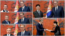 OBAVLjENA PREDAJA AKREDITIVNIH PISAMA VUČIĆU: Predsednik sa novoimenovanim ambasadorima 5 država o važnim temama (FOTO)