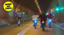 VIDEO Motociklisti divljali kroz tunel: Vozili su stojeći pa naglo kočili i prelazili u suprotni trak