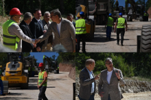Vučić obišao radove na putu Rudare-Ljuša-Kuršumlijska Banja: 
