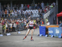 Ema Volavšek po izjemnem teku tretja v Oberstdorfu