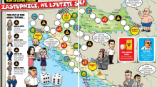 Dijelili  smo novine zastupnicima uoči sjednice. Dobili su i igru: 'Naslovnica vam je poučna'