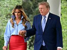 Melania breaks silence on absence with punchy eight-word opener as she joins Trump amid female aide rumors