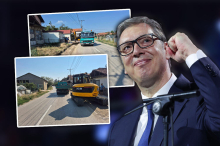 VUČIĆ PRE DVA DANA DAO OBEĆANJE, MAŠINE VEĆ OD JUTROS NA TERENU! Deca u Pejkovcu više neće hodati ivicom puta – radnici pripremaju trasu za novi trotoar (FOTO)