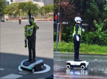 Kitajska na ulice pošilja robotske prometne policiste