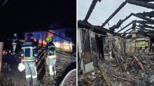 FOTO Obitelj u Začretju ostala bez krova: 'Usred noći probudio me dim. Izjurila sam s djecom'