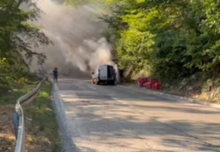 GORI NA IRIŠKOM VENCU: Zapalio se auto pa se požar proširio na nisko rastinje i šumu (FOTO/VIDEO)