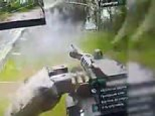 Ukrainian robot soldier 'wipes out 20 Russian troops': Footage shows machine-gun attack on 'shelter where Putin's forces were sheltering'
