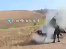 'You f***ing idiot, move back!': Russian soldier accidentally fires RPG at his own feet during training