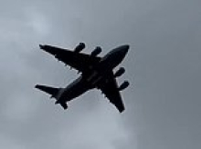 US Air Force transport jet makes 'highly unusual' landing in Moscow sparking frenzy of theories