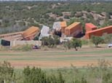 Train derails near New Mexico golf course, leaving massive pile-up