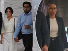 Biological parents of baby who surrogate refused to abort finally break silence: Pictured for first time, couple reveal real reason they fought to end pregnancy
