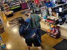 Cruel Amazon worker is filmed knocking elderly man to the ground after argument over a parking space