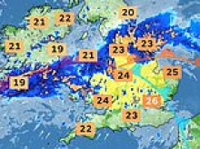 Fears of 'severe' flash floods as Britain faces 'intense' thunderstorms with a month's worth of rain set to fall on parched ground