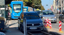 FOTO Auto upao u raskopane tračnice na Maksimirskoj: Kaos je nastao u jednoj sekundi...