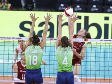 Slovenke po petih nizih strle Latvijke