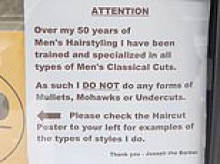 Aussie barber is praised for no-nonsense message to anyone who wants a mullet: 'Perfect'