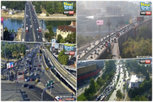 JUTARNJI ŠPIC U BEOGRADU UZIMA MAHA! Na Gazeli i Autokomandi se stvaraju kolone, gužve ispred Ušća i na Pančevačkom mostu (FOTO)