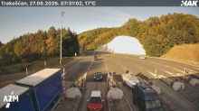 Prometna na A4 između čvorova Sesvete i Zagreb. Auti voze u koloni od dva kilometra