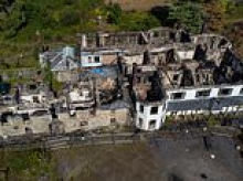 Five teenagers charged with arson after historic mansion designed by the architect of Buckingham Palace and Marble Arch is gutted by fire