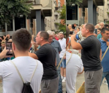 UZEO MEGAFON, PA POČEO DA URLA NA POLICAJCE! Sramne provokacije blokadera u Užicu: Reakcija pripadnika MUP ga ostavila BEZ TEKSTA! (VIDEO)