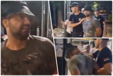 MANIJAK ČEKIĆEM NAPADAO POLICIJU I AKTIVISTE SNS NA SKUPU 