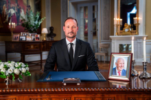 Haakon VIII. narod prvič nagovoril kot norveški kralj: 