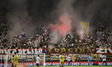 Torcida na Poljudu zapalila transparent navijača koji su odali počast Ratku Mladiću